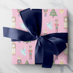 Papier Cadeau Ballet de craquelette d'aquarelle