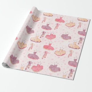 Papier Cadeau Ballet Tutu Chaussures et robes de Pointe
