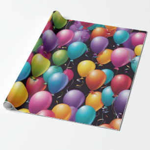 Papier Cadeau Ballons colorés