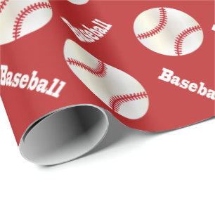 Papier Cadeau Ballons de baseball  Couleur DO-IT-YOURSELF Arrièr
