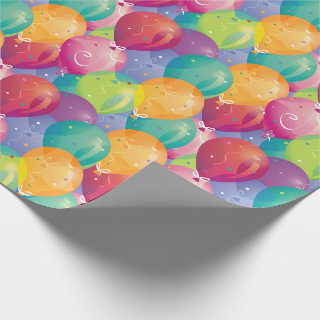 Papier Cadeau Ballons de partie (Coin)