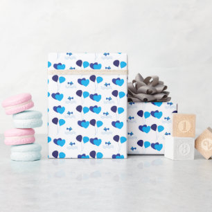 Papier Cadeau Ballons mignons Coeurs Baby shower Anniversaire