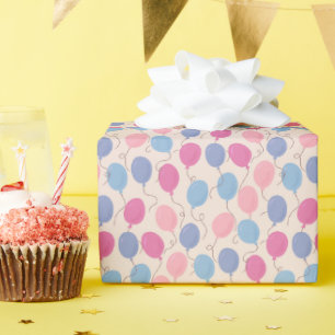 Papier Cadeau Ballons Pastel Colorés