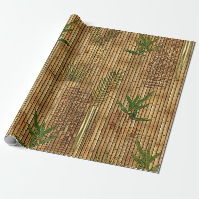 Papier Cadeau Bamboo Tapa (Déroulé)