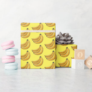 Papier Cadeau Banane jaune Bund'imprimés de bananes