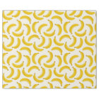 Bananes Tropical Fruit Print, jaune et blanc