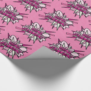 Papier Cadeau Bande de filles Comics Pop Art
