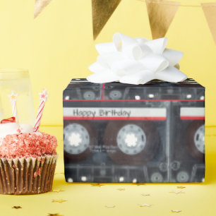 Papier Cadeau Bande de la cassette d'anniversaire