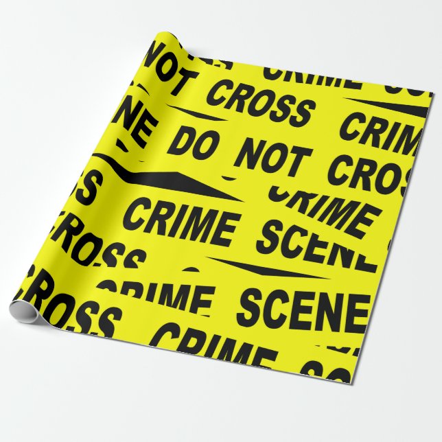 Papier Cadeau Bande de scène de crime (Déroulé)