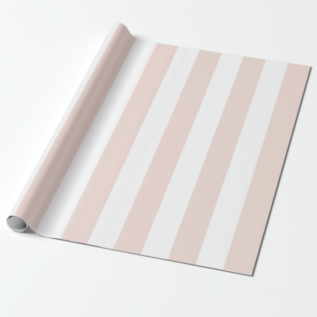 Papier Cadeau Bande rose vierge élégant chic girly (Déroulé)
