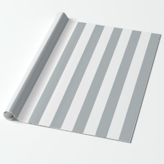 Papier Cadeau Bandes Argent (Ajouter 2e Couleur)