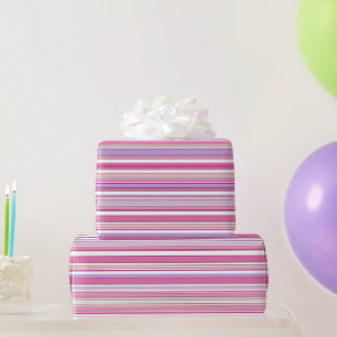 Papier Cadeau Bandes compactes roses