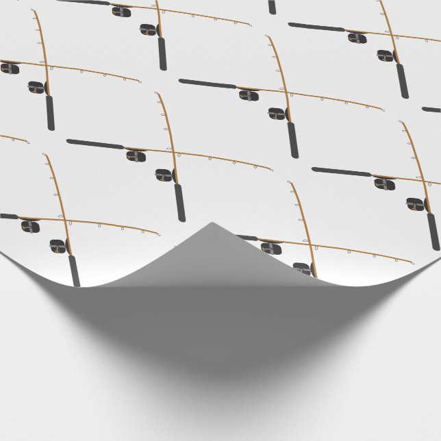 Papier Cadeau Bandes de pêche traversées (Coin)