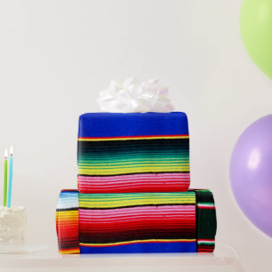 Papier Cadeau Bandes de serape colorées