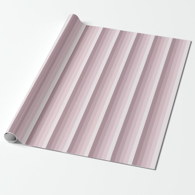 Papier Cadeau Bandes d'ombre à quartz rose (Déroulé)