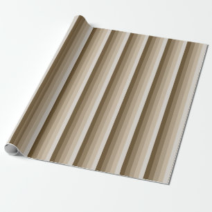 Papier Cadeau Bandes d'ombre Brown