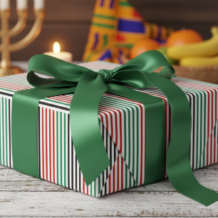 Papier Cadeau Bandes modernes de Kwanzaa