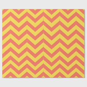 Papier Cadeau Bandes orange