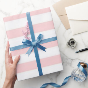Papier Cadeau Bandes roses