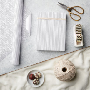 Papier Cadeau Bandes verticales minimalistes gris serein