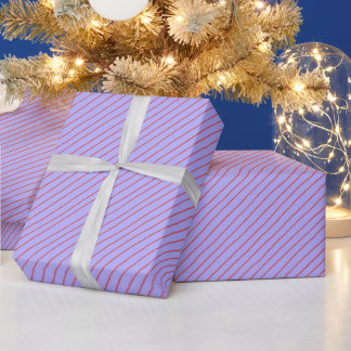 Papier Cadeau Bandes violettes