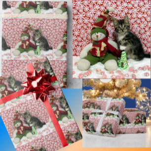 Papier Cadeau Bandit's Snowman Christmas - Papier d'enveloppemen