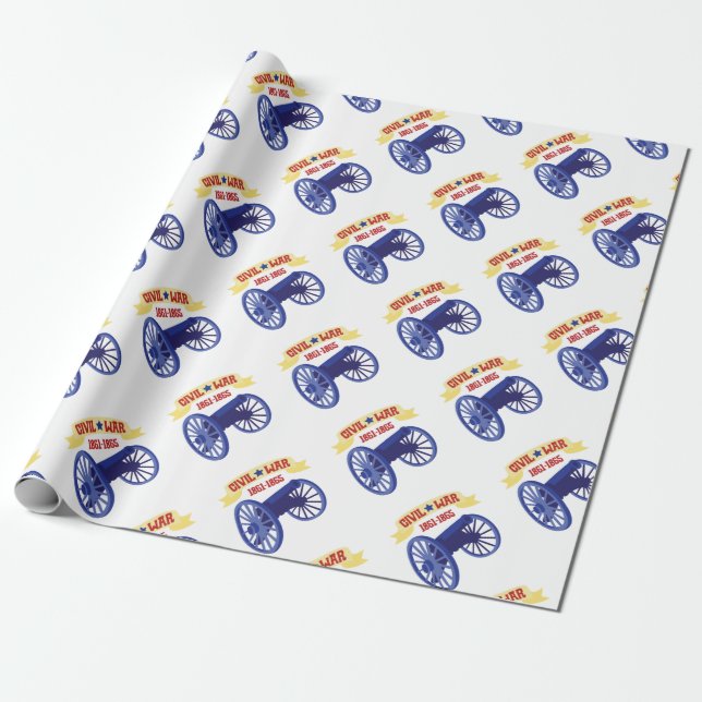 Papier Cadeau Bannière et canon (Déroulé)