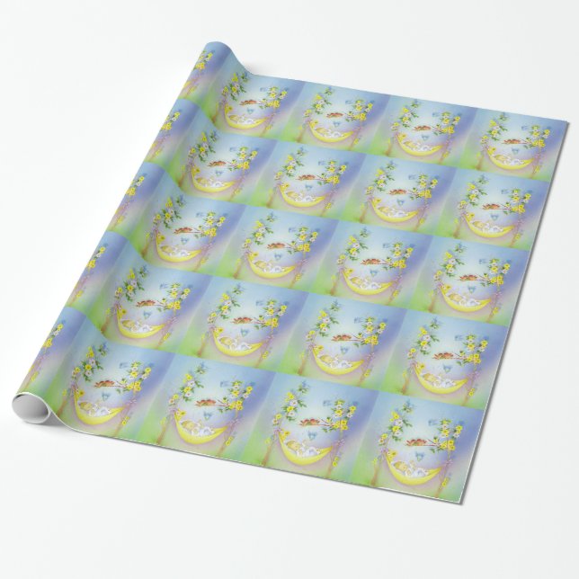 Papier Cadeau Baptême de bébé, baptême (Déroulé)