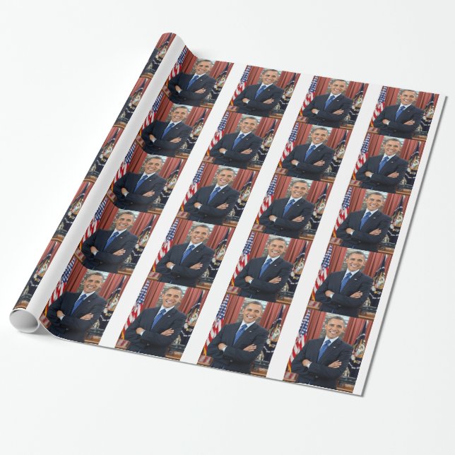 Papier Cadeau Barack Obama (Déroulé)
