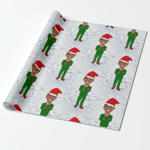 Papier Cadeau barack obama santas