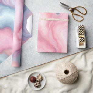 Papier Cadeau Barbe à papa abstraite