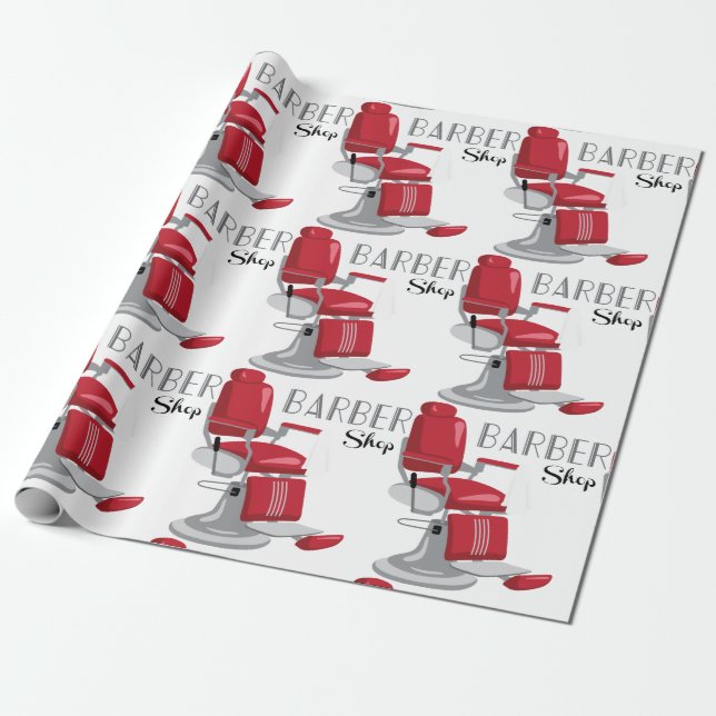 Papier Cadeau Barber Shop (Déroulé)