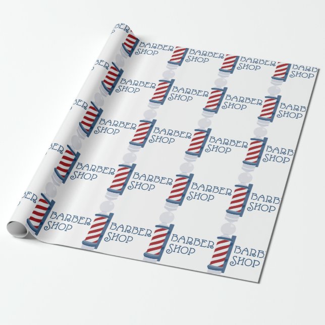 Papier Cadeau Barber Shop (Déroulé)