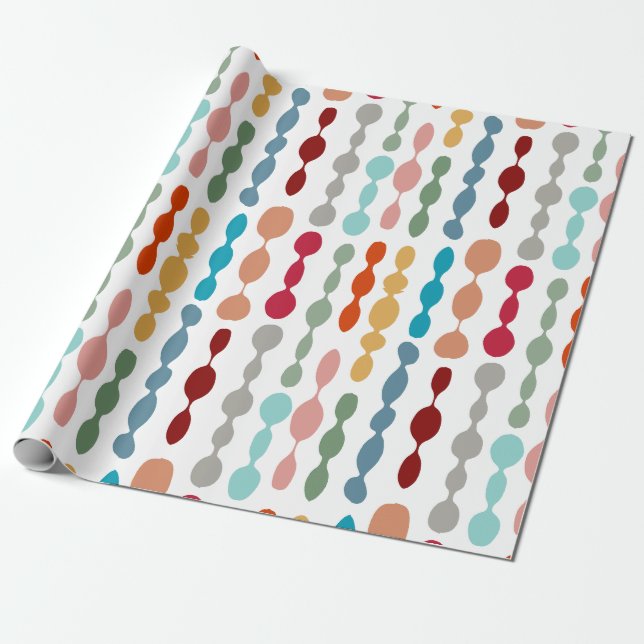 Papier Cadeau Barbes décoratives (Déroulé)