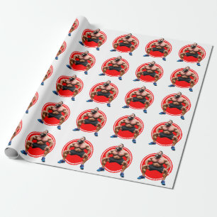 Papier Cadeau Barbu Musclé