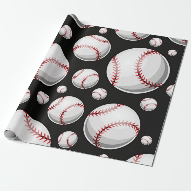 Papier Cadeau Baseball (Déroulé)