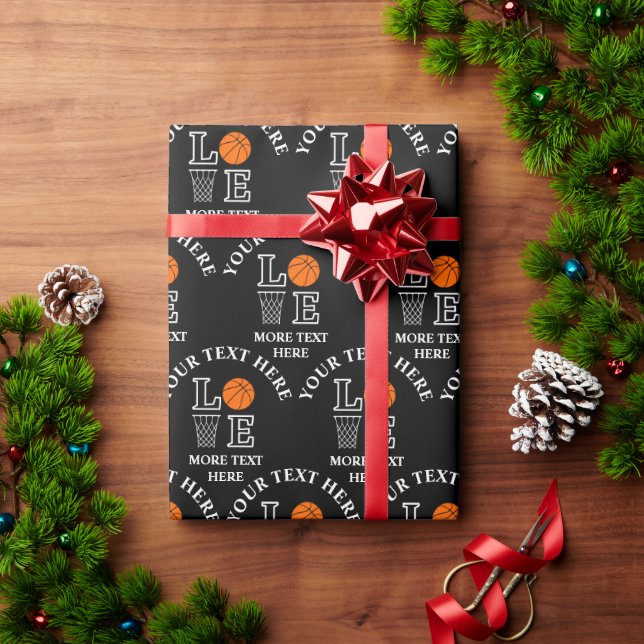 Papier Cadeau Basket-ball Anniversaire Cadeau, Basketball Joueus (Cadeau de vacances)