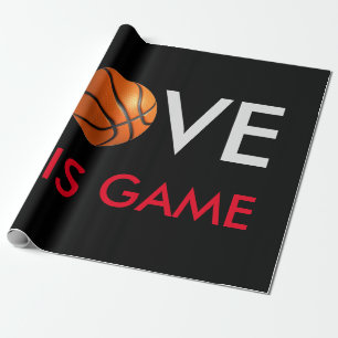 Papier Cadeau Basketball Love Game