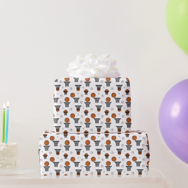Papier Cadeau Basketball Pattern (Cadeaux de fête)