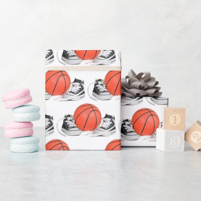 Papier Cadeau Baskets Bébés Avec Basket (Baby Shower)