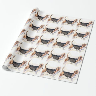 Papier Cadeau Basset Hound