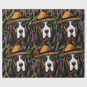 PAPIER CADEAU BASSET HOUND