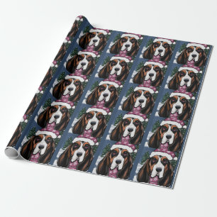 PAPIER CADEAU BASSET HOUND