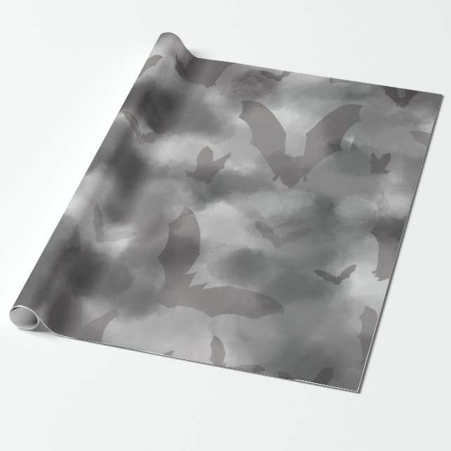 Papier Cadeau Bat gothique (Déroulé)