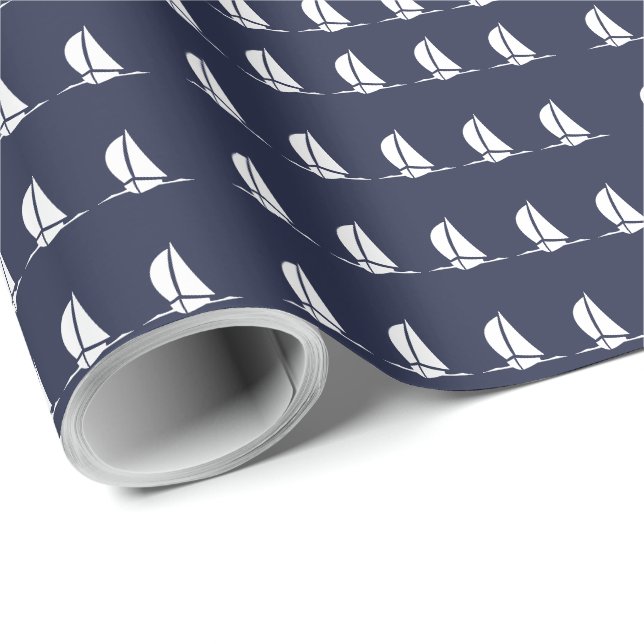 Papier Cadeau Bateau (Coin rond)