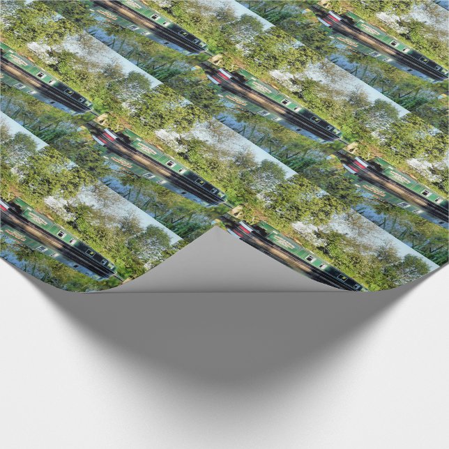 PAPIER CADEAU BATEAUX DE CANAL (Coin)