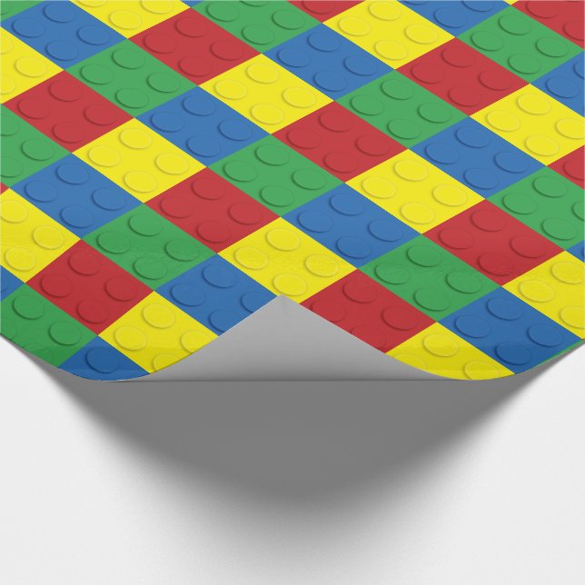 Papier Cadeau Bâtiment 4 couleurs (Coin)