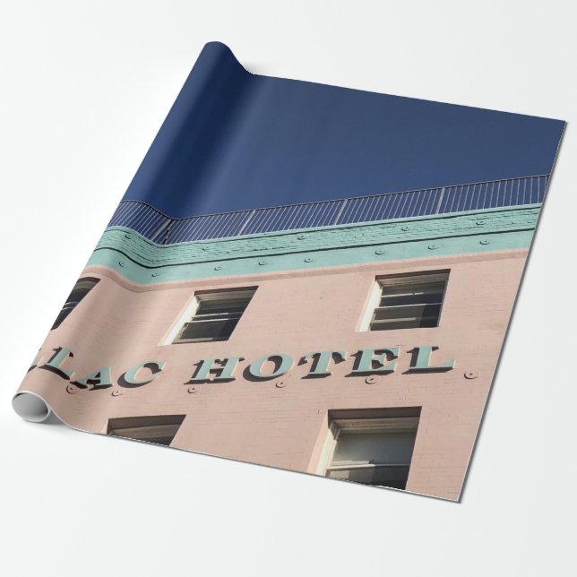PAPIER CADEAU BÂTIMENT DE L'HÔTEL CADILLAC (Déroulé)