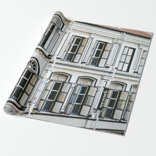 PAPIER CADEAU BÂTIMENT EN BÉTON BLANC PENDANT LA JOURNÉE