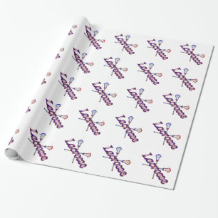 Papier Cadeau Bâtons de lacrosse